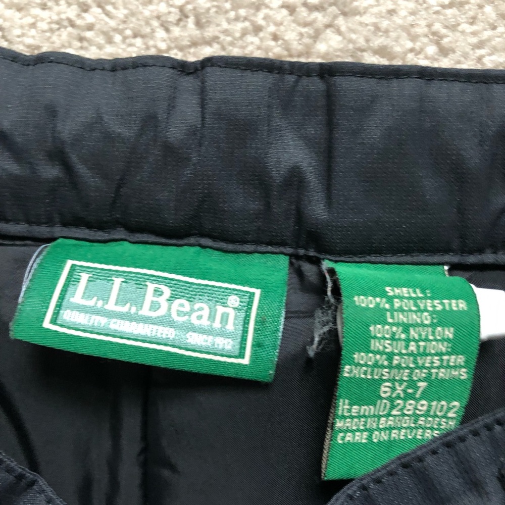 LL Bean girls jacket and ski pants size6x-7